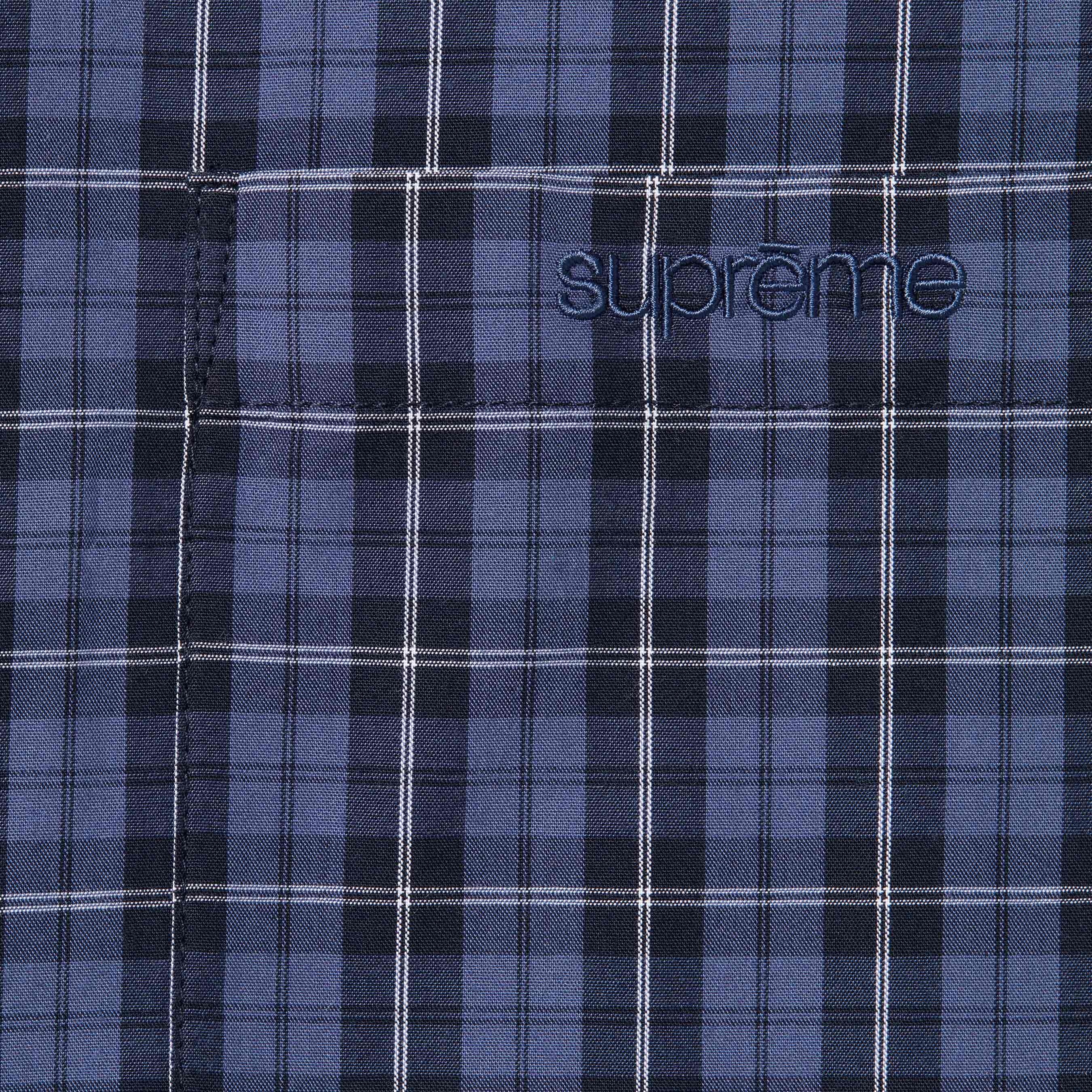 Loose Fit Mini Plaid S/S Shirt view 6